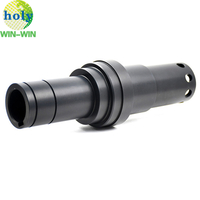OEM Parts Customized CNC Machining Spindle Parts With Hard Black Anodized